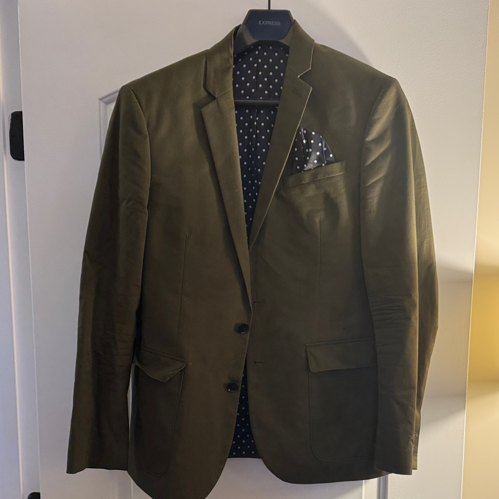 Express Olive Green Men's Blazer size 40R